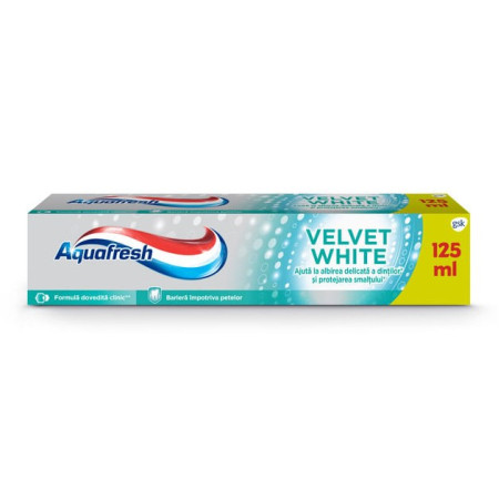 Aquafresh Velvet White 125ml new