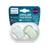 Avent Ultra Air Night Suzeta din silicon fosforescenta verde-albastra 0-6m 2 buc (SCF376/18)
