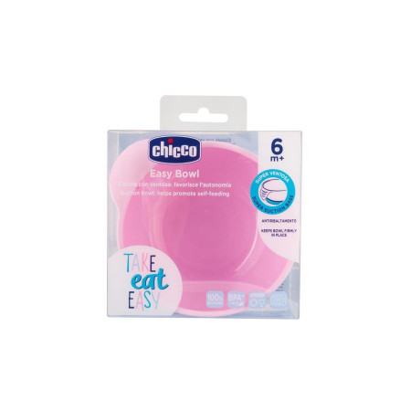 CHICCO bol din silicon Roz 6M+ 102211