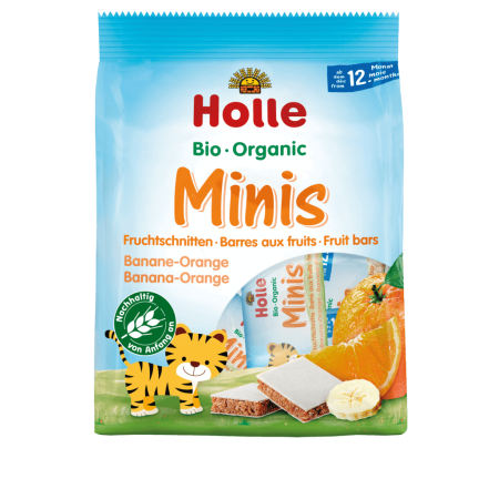 Holle batonas de portocale si banane (12 luni+) 100g (8x12.5g)