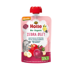 Holle Bio Organic piure Zebra Beet de mere, banane, sfecla (6 luni+) 100g