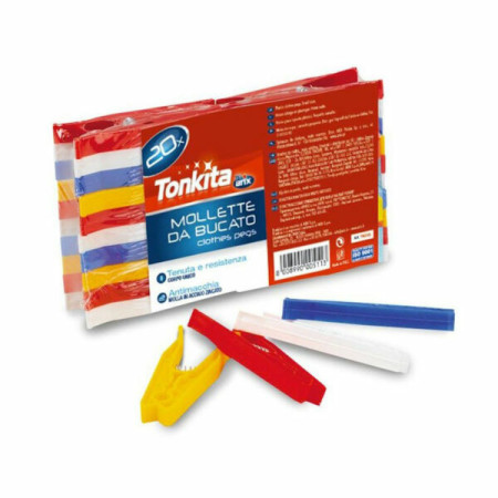 Tonkita Cleste pentru rufe din plastic 20 buc  mici (TK512)