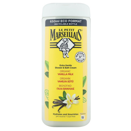 Le Petit Marseillais Gel-crema de dus Vanilie 650ml