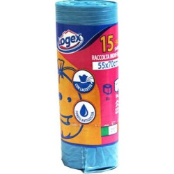 Logex saci de gunoi Blue 55X70cm 50L N15