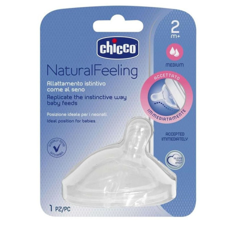 CHICCO tetina silicon NaturalFeeling flux normal 2+ luni 81023100