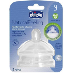 CHICCO tetina silicon NaturalFeeling flux ajustabil 4+luni 081035200