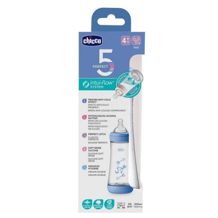 CHICCO biberon Perfect 5 BOY 4M+ 300ml 2023521