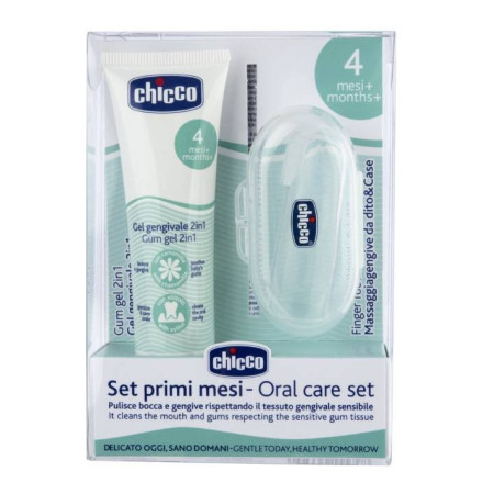 CHICCO set gingival (gingiera pt deget + gel gingival) 112620 