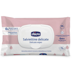 CHICCO servetele umede Delicate cu capac N72 buc 1205060