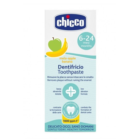 CHICCO pasta de dinti mar-banana  6-24M  cu flour 2025 1210