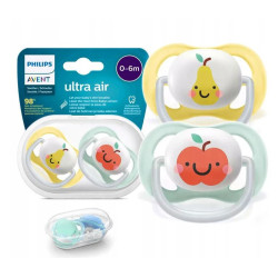 Avent Ultra Air Suzete din silicon Boy 0-6m 2 buc  SCF080/17