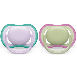 Avent Ultra Soft Suzete din silicon Girl 0-6m 2 buc SCF085/24  New