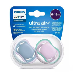 Avent Ultra Soft Suzete din silicon Girl 6-18m 2 buc  SCF085/34 New