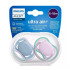 Avent Ultra Soft Suzete din silicon Girl 6-18m 2 buc  SCF085/34 New
