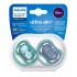 Avent Ultra Air Suzeta din silicon 18m+ 2 buc verde-albastru SCF349/18 New