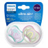 Avent Ultra Air Suzete din silicon 0-6m 2 buc verde roz SCF085/59 New