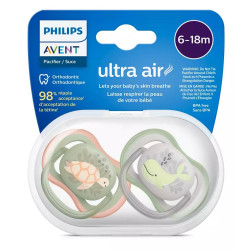Avent Ultra Air Suzeta din silicon Boy 6-18m 2 buc (SCF085/60) new