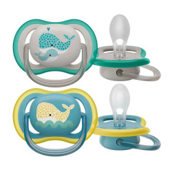 Avent Ultra Air Suzeta din silicon 18m+ 2 buc (SCF349/24) 