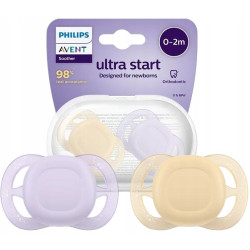 Avent Ultra Start Suzete din silicon 0-2m 2 buc SCF075/01