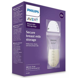 Philips Avent Pungi de pastrarea laptelui matern 180ml 25buc  SCF603/25