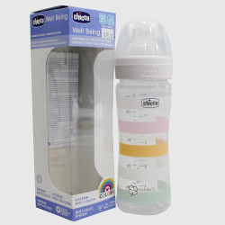 CHICCO biberon plastic tetina din silicon 250 ml Girl (2023) 286231