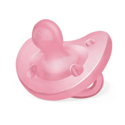 CHICCO suzeta totala din silicon Pink 6-12M 1 buc 2024 7309192 *out*