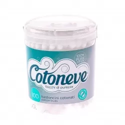 Cotoneve Betisoare biodegradabile p/u urechi Aloe Vera N80 (ambalaj rotund)  (F2CV-3496)