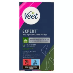 Veet benzi ceara rece pentru corp piele uscata Expert, 12 benzi