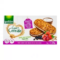 Gullon biscuiti Cuor di Cereale Crema Yogurt Frutti 220g