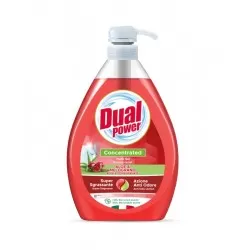 Dual Power Gel p/u spalat vase cu dozator Aloe and Pomegranate 1L  (LM9161)