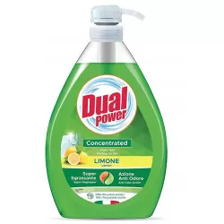 Dual Power Gel p/u spalat vase cu dozator Lemon Green 1L  (LM9170EXB01)  new