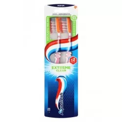 Aquafresh Extreme Clean Twin periuta de dinti Medium (1+1 gratis) new