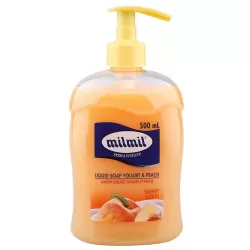 MilMil Sapun lichid Iaurt Piersic cu dozator 500ml