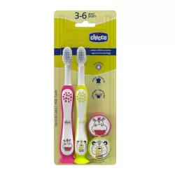 CHICCO periuta pu dinti HIPPO/TIGER 3 - 6 ani 2 buc 120840