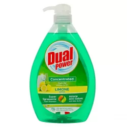 Dual Power Gel p/u spalat vase cu dozator Lemon Green 1L  (LM9170)