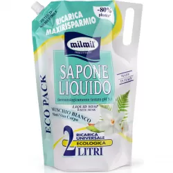 MilMil Sapun lichid Musc Alb 2L Rezerva