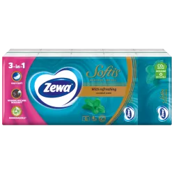 Zewa Softis servetele de buzunar Mentol 4 str. N10x9  new